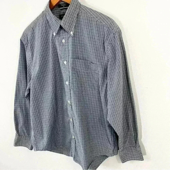 Nautica men’s cotton button down plaid shirt - Picture 2 of 5
